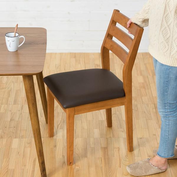 ダイニングチェア 木製 単品 ダイニング クッション リビングチェア 期間限定の激安セール 食卓 天然木 おしゃれ いす ウッド 椅子 デザインスツール チェア レザー イス
