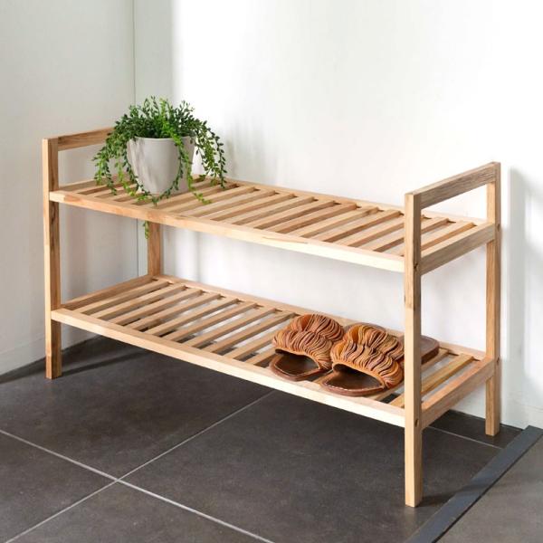 アンティーク　ベージュ木製2段棚 アンティーク ベージュ木製2段棚 アンティーク ベージュ木製2段棚