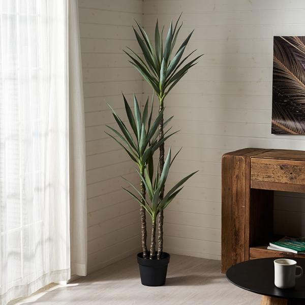 フェイクグリーン 155cm 大型 フェイク グリーン アガベ 高さ 155cm 人工 観葉 植物 花 多肉