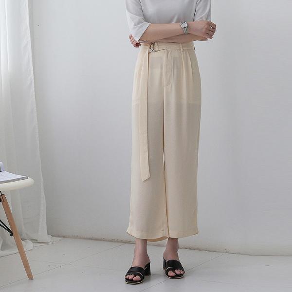 レディース アンクルパンツ ワイドレッグパンツ ハイウエスト 半端丈 クロップド シンプル ボトムス カジュアル キュート 可愛い フェミニン きれいめ エレガント おしゃれ お出かけ オフィス デイリー 普段着 ベージュ ブラック ピンク 送料無料