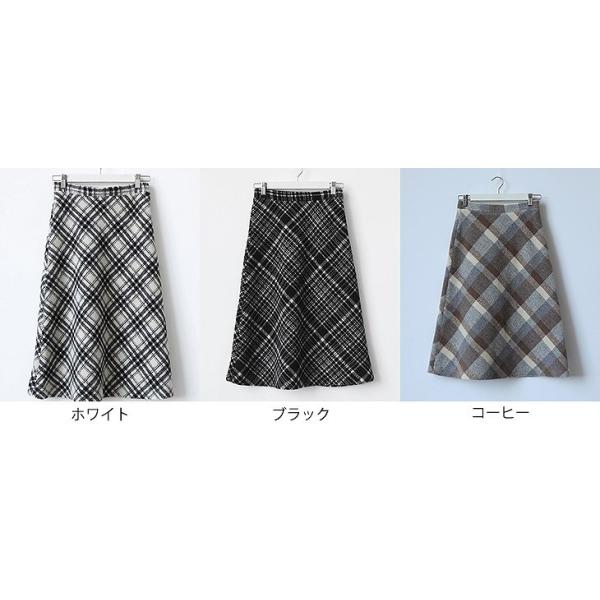 レディース スカート ハイウエスト フレア ミモレ丈 チェック柄 ボトムス カジュアル キュート 大人 可愛い フェミニン きれいめ おしゃれ お出かけ デイリー 二次会 お呼ばれ ホワイト ブラック コーヒー S M L サイズ 送料無料