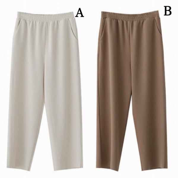 レディース アンクルパンツ ハイウエスト 半端丈 クロップド シンプル ボトムス カジュアル キュート 可愛い フェミニン きれいめ エレガント おしゃれ お出かけ オフィス デイリー 普段着 カーキ ベージュ ブラウン ブラック 送料無料