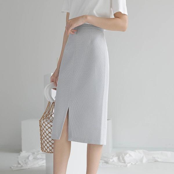 レディース スカート ハイウエスト ミモレ丈 スリット タイト ボトムス カジュアル キュート 大人 可愛い フェミニン きれいめ おしゃれ お出かけ デイリー 二次会 お呼ばれ ベージュ グリーン ブルー S M L サイズ 送料無料