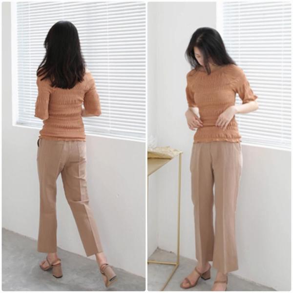 レディース カットソー ラウンドネック ニット セーター 半袖 タイト スリム トップス カジュアル キュート 大人 可愛い フェミニン おしゃれ お出かけ オフィス デイリー 普段着 ブラック ブラウン ベージュ ホワイト フリーサイズ 送料無料