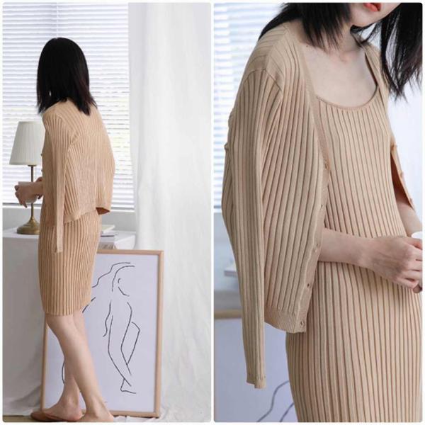 レディース カーディガン ニット セーター Vネック 羽織 長袖 無地 シンプル トップス カジュアル キュート 大人 可愛い フェミニン おしゃれ お出かけ オフィス デイリー 普段着 ブラック ブラウン グレー ベージュ フリーサイズ 送料無料