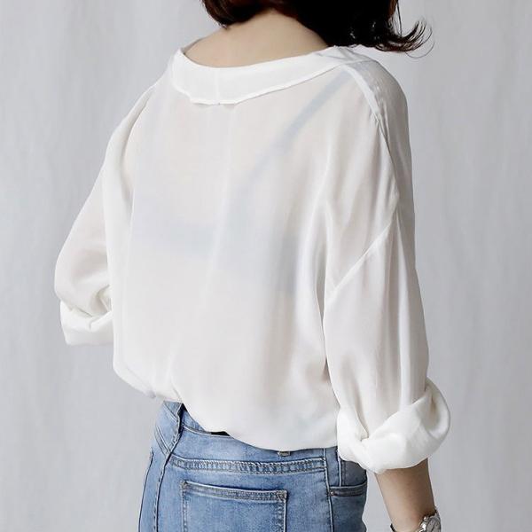 レディース トップス カーディガン Vネック 薄手 長袖 ゆったり 無地 カジュアル 大人可愛い フェミニン オフィス デイリー お出かけ デート エアコン対策 ホワイト ブルー フリーサイズ 送料無料