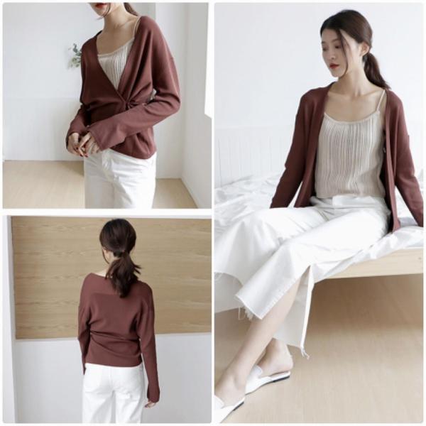 レディース カーディガン ニット セーター Vネック 羽織 長袖 無地 シンプル トップス カジュアル キュート 大人 可愛い フェミニン おしゃれ お出かけ オフィス デイリー 普段着 ワインレッド フリーサイズ ワンサイズ 送料無料