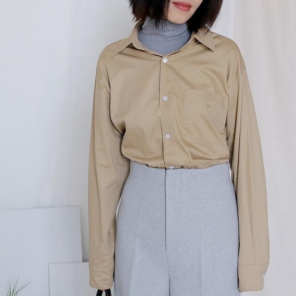 レディース トップス ロング シャツ ブラウス 長袖 無地 カジュアル 大人可愛い エレガント フェミニン オフィス お出かけ デート デイリー カーキ ブルー フリーサイズ 送料無料