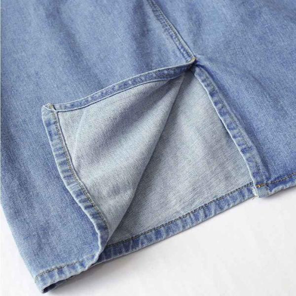 レディース デニム ワンピース ジャンスカ 無地 ポケット ノースリーブ ゆったり カジュアル 大人可愛い フェミニン お出かけ デート デイリー ブルー フリーサイズ 送料無料