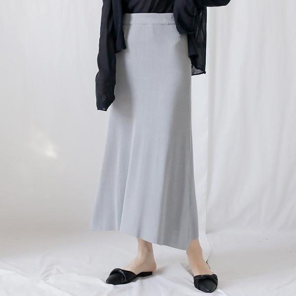 レディース フィッシュテールスカート ハイウエスト マキシ丈 無地 シンプル アシンメトリー ボトムス カジュアル キュート 大人 可愛い フェミニン きれいめ おしゃれ お出かけ デイリー 二次会 お呼ばれ ブルーグレー ピンクグレー 送料無料