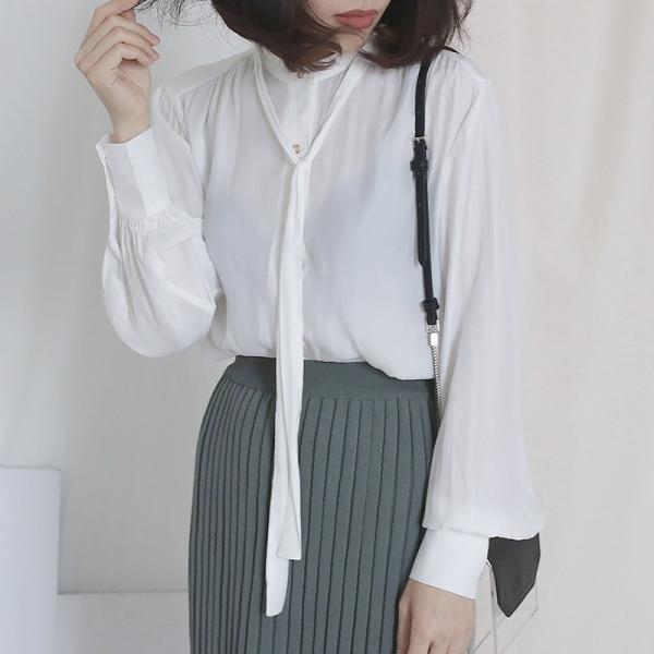 レディース ブラウス シャツ 透け素材 透け感 長袖 無地 シンプル 春 夏 トップス カジュアル キュート 可愛い フェミニン きれいめ 上品 エレガント おしゃれ お出かけ オフィス デート デイリー ホワイト フリーサイズ ワンサイズ 送料無料