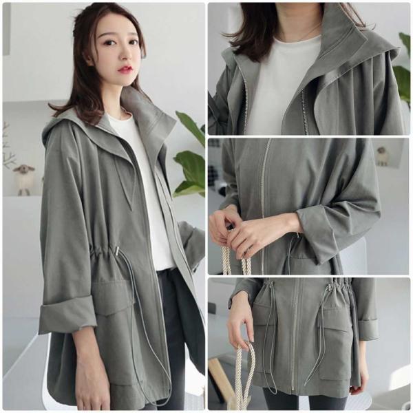 レディース ジャケット コート 首元リボン 羽織 アウター カジュアル 長袖 キュート 大人 可愛い フェミニン きれいめ エレガント おしゃれ お出かけ デイリー オフィス 普段着 グリーン フリーサイズ ワンサイズ 送料無料