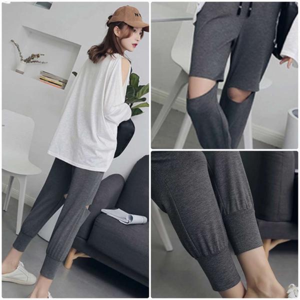 レディース ジョガーパンツ アンクルパンツ 半端丈 クロップドパンツ シンプル ボトムス カジュアル キュート 可愛い フェミニン きれいめ エレガント おしゃれ お出かけ オフィス デイリー 普段着 グレー S M L サイズ 送料無料