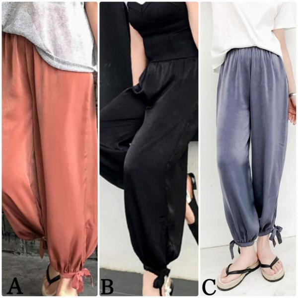 レディース ジョガーパンツ アンクルパンツ 半端丈 クロップドパンツ シンプル ボトムス カジュアル キュート 可愛い フェミニン きれいめ エレガント おしゃれ お出かけ オフィス デイリー 普段着 グレー グレー ブラック フリーサイズ 送料無料