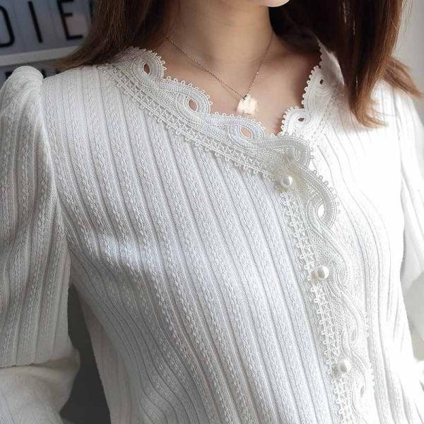 レディース　トップス　ニット　ショート　カーディガン　長袖　ゆったり　無地　カジュアル　大人可愛い　フェミニン　オフィス　お出かけ　デート　デイリー　ホワイト　S　M　送料無料
