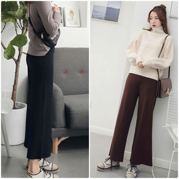 レディース　ワイドレッグパンツ　アンクルパンツ　半端丈　クロップドパンツ　シンプル　ボトムス　ハイウエスト　カジュアル　キュート　可愛い　フェミニン　きれいめ　エレガント　おしゃれ　お出かけ　オフィス　デイリー　ベージュ　ブラック　ブラウン　送料無料