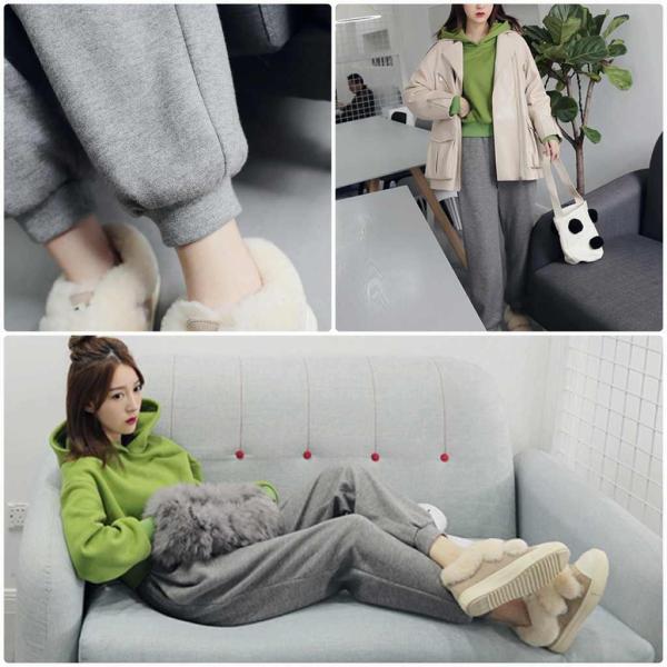 レディース　ジョガーパンツ　スウェットパンツ　スポーツ　ボトムス　ルームウェア　部屋着　ルーズ　ゆったり　カジュアル　キュート　可愛い　フェミニン　きれいめ　おしゃれ　お出かけ　デイリー　普段着　グレー　S　M　サイズ　送料無料