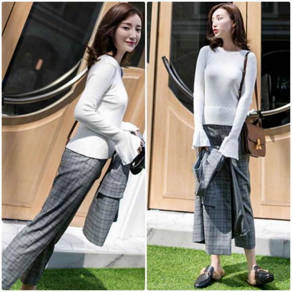 レディース　ニット　フレアスリーブ　セーター　カットソー　スリム　タイト　長袖　シンプル　トップス　カジュアル　キュート　大人　可愛い　フェミニン　おしゃれ　お出かけ　オフィス　デイリー　普段着　ブラック　ピンク　ホワイト　フリーサイズ　送料無料