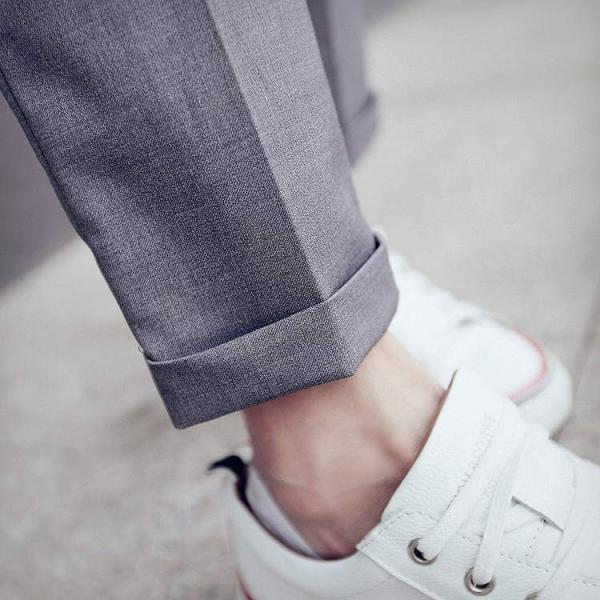 レディース　アンクルパンツ　半端丈　クロップド　シンプル　ボトムス　カジュアル　キュート　可愛い　フェミニン　きれいめ　エレガント　おしゃれ　お出かけ　オフィス　デイリー　普段着　グレー　S　M　L　サイズ　送料無料