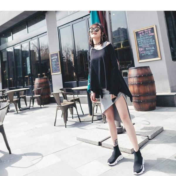 レディース　2点セット　ワンピース　ノースリーブ　ミニ丈　長袖　羽織　シンプル　カジュアル　キュート　可愛い　フェミニン　きれいめ　上品　エレガント　おしゃれ　お出かけ　お呼ばれ　ブラック×グレー　フリーサイズ　ワンサイズ　送料無料