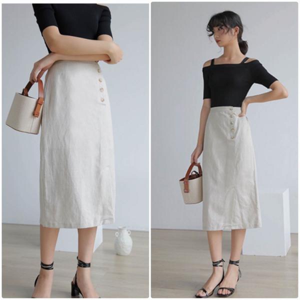 レディース　スカート　ハイウエスト　シンプル　無地　ミモレ丈　タイト　ボトムス　カジュアル　キュート　大人　可愛い　フェミニン　きれいめ　おしゃれ　お出かけ　デイリー　二次会　お呼ばれ　ベージュ　ホワイト　ブルー　グリーン　S　M　サイズ　送料無料