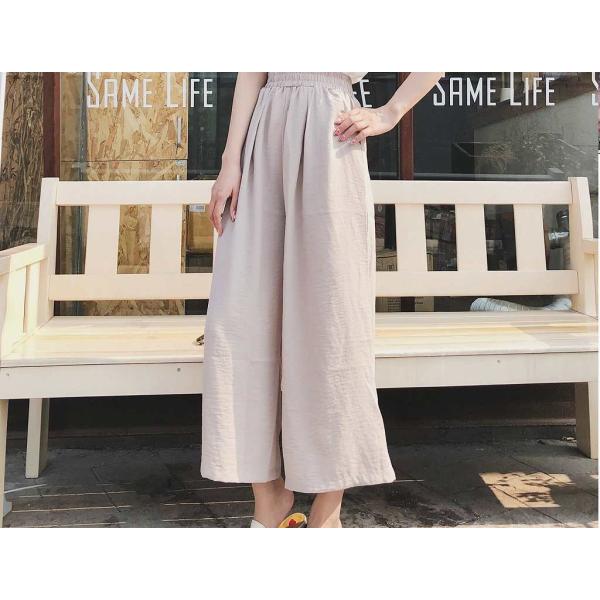 レディース　ワイドレッグパンツ　ハイウエスト　シンプル　ゆったり　ボトムス　カジュアル　キュート　可愛い　フェミニン　きれいめ　エレガント　おしゃれ　お出かけ　オフィス　デイリー　普段着　カーキ　グリーン　ベージュ　フリーサイズ　ワンサイズ　送料無料