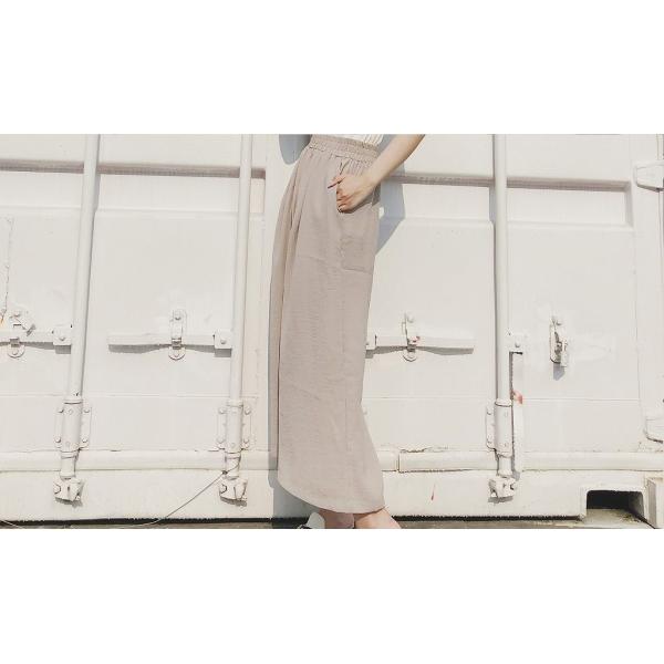 レディース　ワイドレッグパンツ　ハイウエスト　シンプル　ゆったり　ボトムス　カジュアル　キュート　可愛い　フェミニン　きれいめ　エレガント　おしゃれ　お出かけ　オフィス　デイリー　普段着　カーキ　グリーン　ベージュ　フリーサイズ　ワンサイズ　送料無料