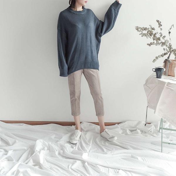 レディース　ハイウエスト　クロップドパンツ　半端丈　シンプル　ゆったり　ボトムス　カジュアル　キュート　可愛い　フェミニン　きれいめ　エレガント　おしゃれ　お出かけ　オフィス　デイリー　普段着　ブラック　カーキ　S　M　サイズ　送料無料