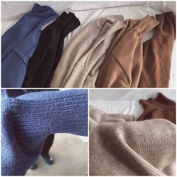 レディース　ハイネック　ベルベット　ニット　カットソー　長袖　シンプル　スリム　タイト　トップス　カジュアル　キュート　大人　可愛い　フェミニン　おしゃれ　お出かけ　オフィス　デイリー　普段着　ブラック　ブルー　ベージュ　ブラウン　フリーサイズ　送料無料