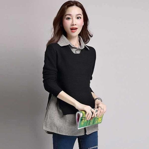 レディース　トップス　ニット　ロング　セーター　重ね着風　長袖　無地　カジュアル　大人可愛い　フェミニン　オフィス　お出かけ　デート　デイリー　ピンク　ブラック　ネイビー　キャメル　ワインレッド　フリーサイズ　送料無料