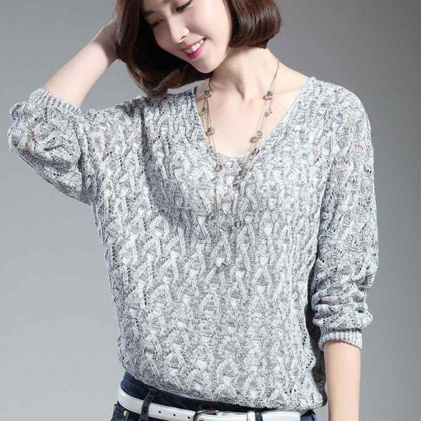 レディース　ニット　Vネック　セーター　プルオーバー　カットソー　長袖　シンプル　トップス　カジュアル　キュート　大人　可愛い　フェミニン　おしゃれ　お出かけ　オフィス　デイリー　普段着　グレー　ブラック　レッド　フリーサイズ　ワンサイズ　送料無料