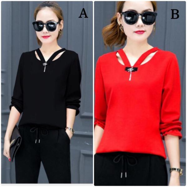 レディース　Tシャツ　長袖　スポーツウェア　ロングTシャツ　ロンT　トップス　カジュアル　キュート　大人　可愛い　フェミニン　おしゃれ　お出かけ　普段着　デイリー　レッド　ブラック　S　M　L　XL　2XL　3XL　4XL　大きいサイズ　送料無料