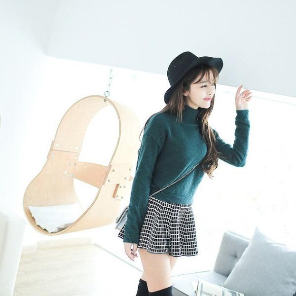 レディース　スカート　ハイウエスト　秋　冬　ミニ丈　ボトムス　カジュアル　キュート　大人　可愛い　フェミニン　きれいめ　おしゃれ　お出かけ　デイリー　二次会　お呼ばれ　グレー　グリーン　ブラック　レッド　チェック　千鳥格子　フリーサイズ　送料無料