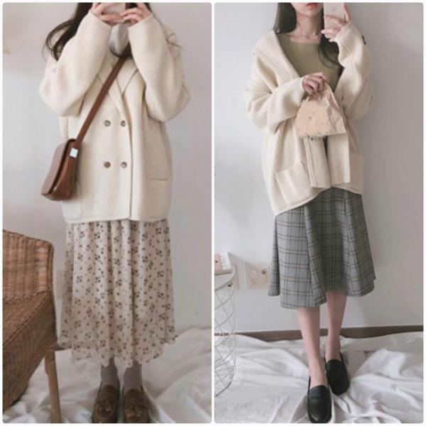 レディース　カーディガン　ニット　セーター　オーバーサイズ　ゆったり　羽織　長袖　トップス　カジュアル　キュート　大人　可愛い　フェミニン　おしゃれ　お出かけ　オフィス　デイリー　普段着　グレー　ベージュ　オートミール　フリーサイズ　ワンサイズ　送料無料