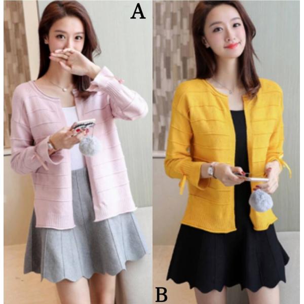 レディース　トップス　カーディガン　長袖　無地　カジュアル　大人可愛い　エレガント　フェミニン　オフィス　お出かけ　デート　デイリー　ピンク　イエロー　レッド　ホワイト　フリー　送料無料