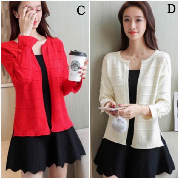 レディース　トップス　カーディガン　長袖　無地　カジュアル　大人可愛い　エレガント　フェミニン　オフィス　お出かけ　デート　デイリー　ピンク　イエロー　レッド　ホワイト　フリー　送料無料