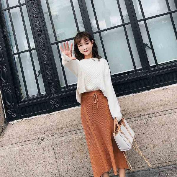 レディース　スカート　ハイウエスト　ミモレ丈　フレア　秋　冬　ボトムス　カジュアル　キュート　大人　可愛い　フェミニン　きれいめ　おしゃれ　お出かけ　デイリー　二次会　お呼ばれ　ブラック　グレー　ブラウン　フリーサイズ　ワンサイズ　送料無料