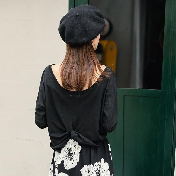 レディース　Tシャツ　長袖　無地　シンプル　ロングTシャツ　ロンT　トップス　カジュアル　キュート　大人　可愛い　フェミニン　おしゃれ　お出かけ　普段着　デイリー　ブラック　ピンク　カーキ　イエロー　フリーサイズ　ワンサイズ　送料無料