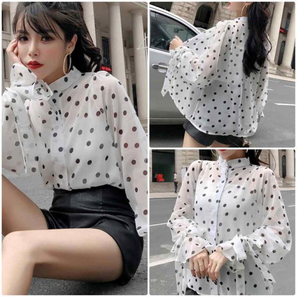 レディース　ブラウス　シャツ　長袖　キャンディスリーブ　ボリュームスリーブ　トップス　カジュアル　キュート　可愛い　フェミニン　きれいめ　上品　エレガント　おしゃれ　お出かけ　オフィス　デート　デイリー　ブラック　ホワイト　S　M　L　XL　サイズ　送料無料