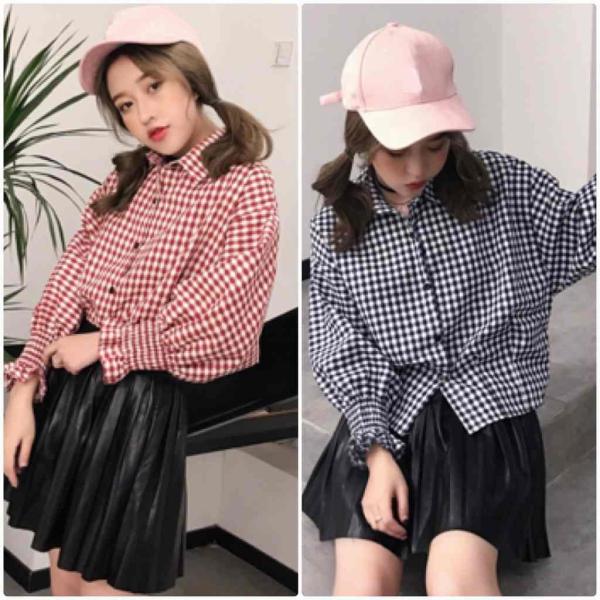 レディース　ブラウス　チェック柄　シャツ　長袖　キャンディスリーブ　ボリュームスリーブ　トップス　カジュアル　キュート　可愛い　フェミニン　きれいめ　上品　エレガント　おしゃれ　お出かけ　オフィス　デイリー　レッド　ネイビー　フリーサイズ　送料無料