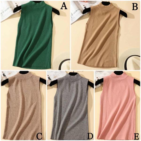 レディース ベスト ニット セーター ノースリーブ トップス カジュアル キュート フリーサイズ 送料無料