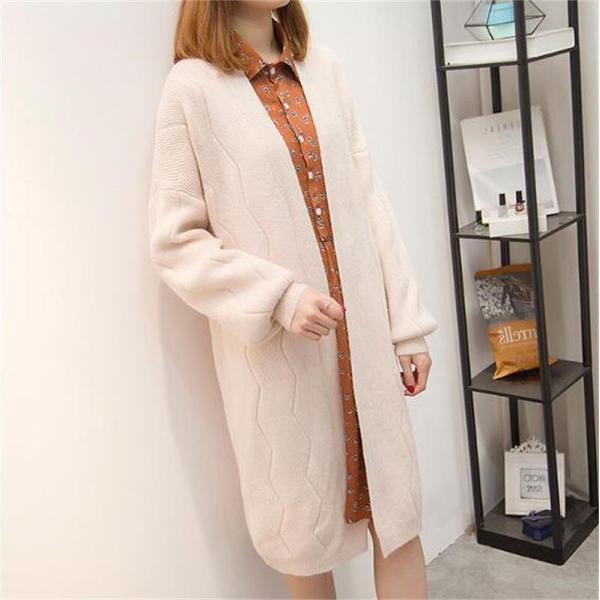 レディース カーディガン ニット ジャケット アウター 羽織 長袖 グリーン ベージュ ホワイト オレンジ フリーサイズ ワンサイズ 送料無料