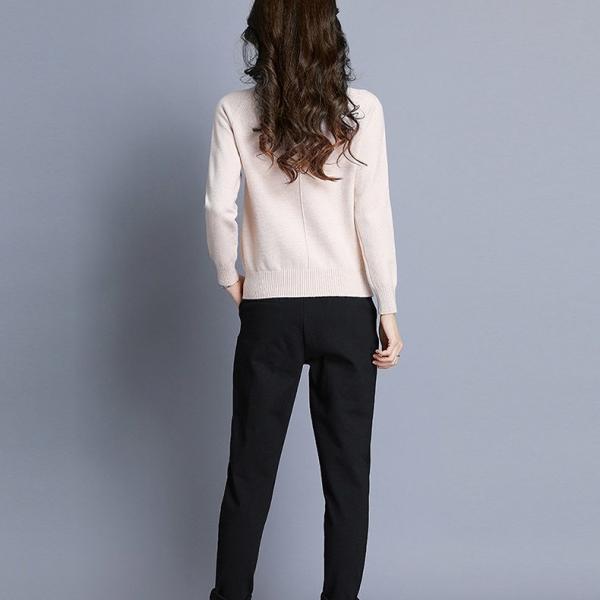 レディース ニット セーター ハイネック 無地 シンプル 長袖 レッド ベージュ ブラック イエロー ワインレッド ホワイト 送料無料