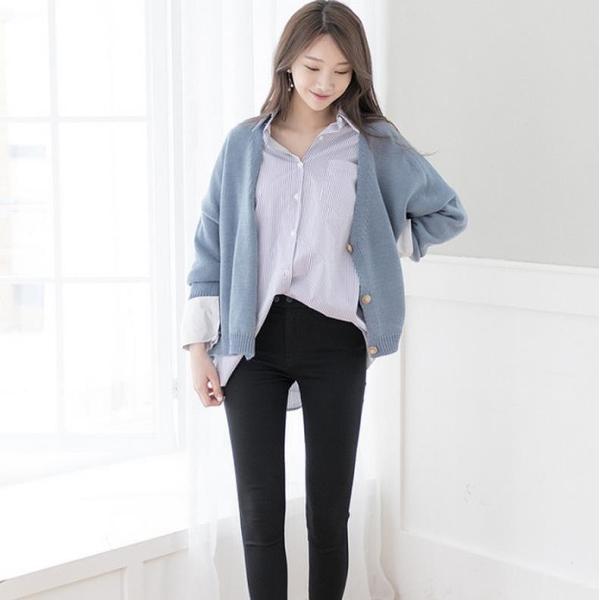 レディース カーディガン ニット ジャケット アウター 羽織 長袖 トップス ピンク ブルー ネイビー フリーサイズ ワンサイズ 送料無料