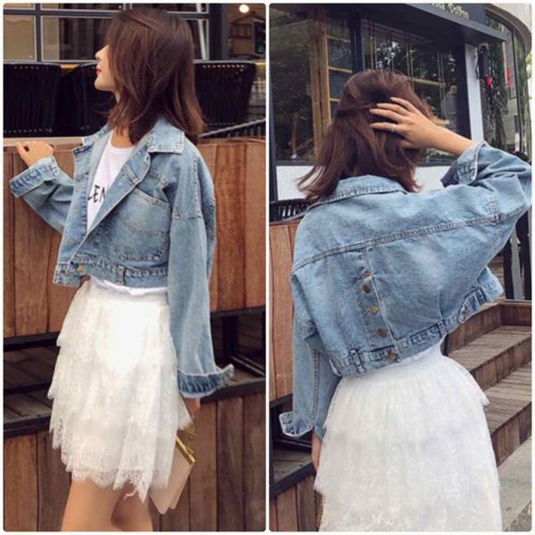 レディース　デニムジャケット　ケミカルウォッシュ　ジージャン　アウター　秋　冬　カジュアル　長袖　キュート　大人　可愛い　フェミニン　きれいめ　エレガント　おしゃれ　お出かけ　お呼ばれ　デイリー　オフィス　普段着　ブルー　S　M　L　サイズ　送料無料