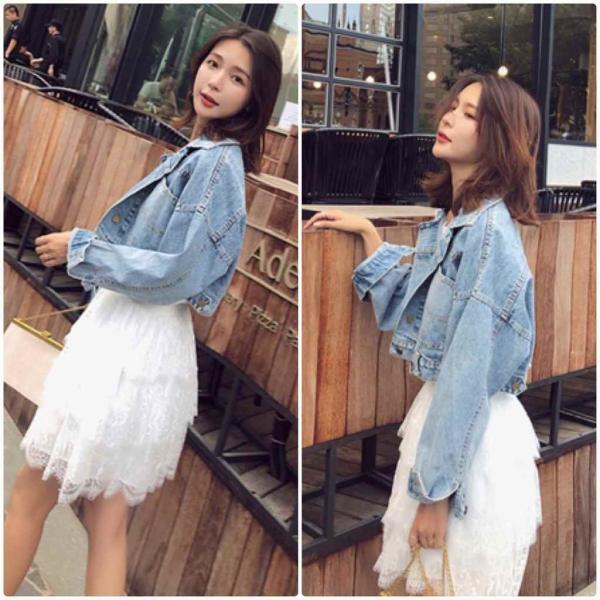 レディース　デニムジャケット　ケミカルウォッシュ　ジージャン　アウター　秋　冬　カジュアル　長袖　キュート　大人　可愛い　フェミニン　きれいめ　エレガント　おしゃれ　お出かけ　お呼ばれ　デイリー　オフィス　普段着　ブルー　S　M　L　サイズ　送料無料