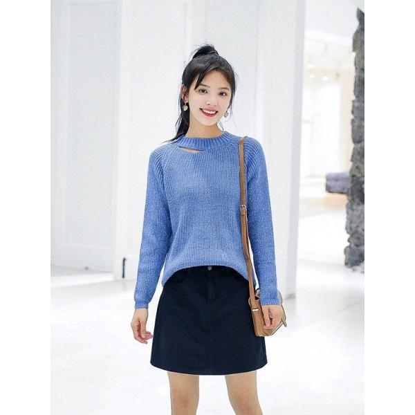 レディース　ニット　セーター　長袖　シンプル　スリム　タイト　トップス　秋　冬　カジュアル　キュート　大人　可愛い　フェミニン　おしゃれ　お出かけ　オフィス　デイリー　普段着　パープル　ブルー　ベージュ　フリーサイズ　ワンサイズ　送料無料