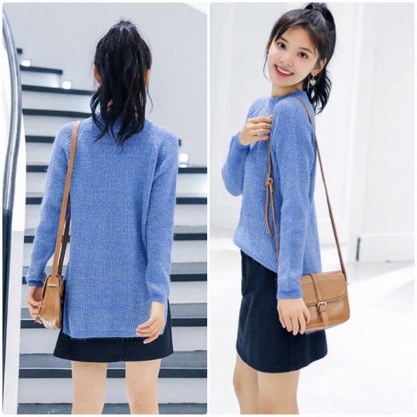 レディース　ニット　セーター　長袖　シンプル　スリム　タイト　トップス　秋　冬　カジュアル　キュート　大人　可愛い　フェミニン　おしゃれ　お出かけ　オフィス　デイリー　普段着　パープル　ブルー　ベージュ　フリーサイズ　ワンサイズ　送料無料