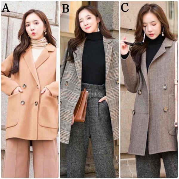 レディース　ウール　テーラードジャケット　チェスターコート　アウター　秋　冬　カジュアル　キュート　大人　可愛い　フェミニン　きれいめ　エレガント　おしゃれ　お出かけ　お呼ばれ　デイリー　オフィス　普段着　ブラウン　チェック柄　S　M　L　サイズ　送料無料