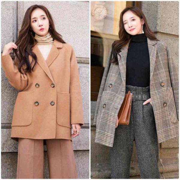 レディース　ウール　テーラードジャケット　チェスターコート　アウター　秋　冬　カジュアル　キュート　大人　可愛い　フェミニン　きれいめ　エレガント　おしゃれ　お出かけ　お呼ばれ　デイリー　オフィス　普段着　ブラウン　チェック柄　S　M　L　サイズ　送料無料